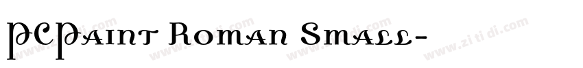 PCPaint Roman Small字体转换